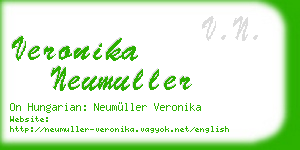 veronika neumuller business card